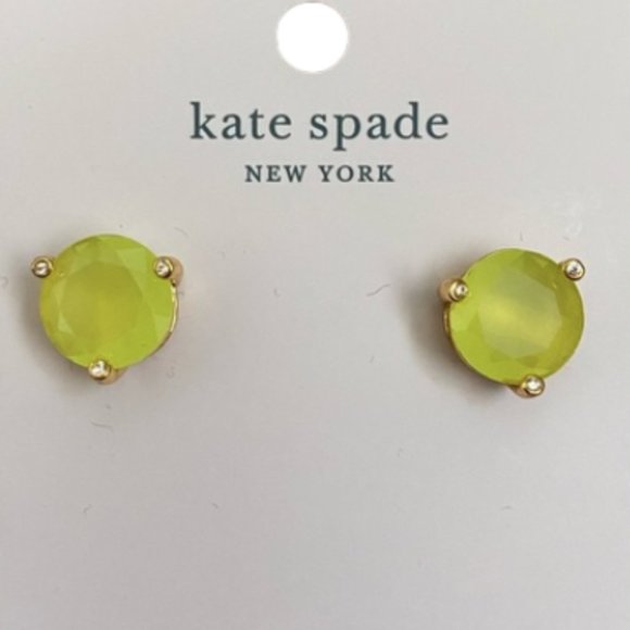 kate spade Jewelry - Kate Spade rise and shine studs limelight